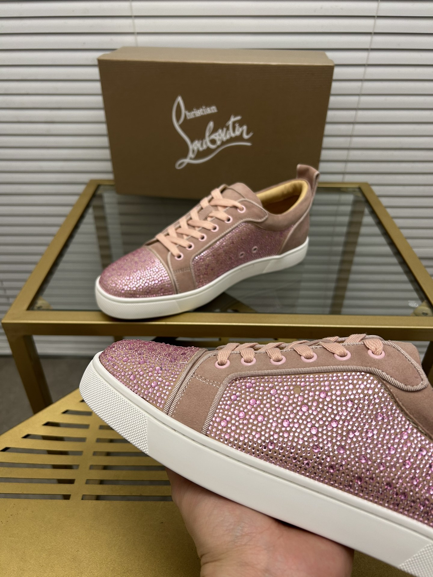 (precio de fábrica. christian louboutin (CL zapatos inferiores rojos) serie de contador, pareja boar