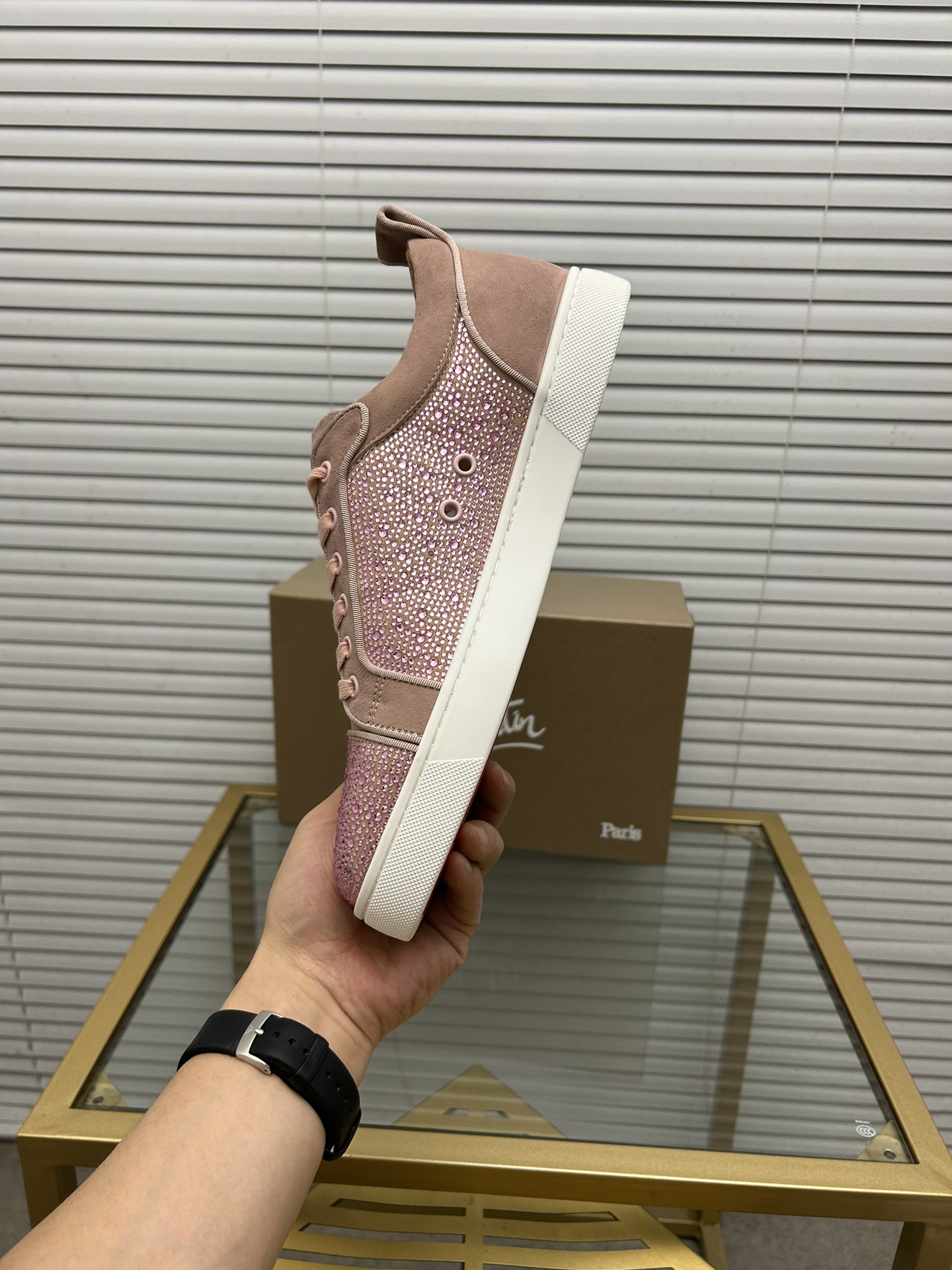 (precio de fábrica. christian louboutin (CL zapatos inferiores rojos) serie de contador, pareja boar