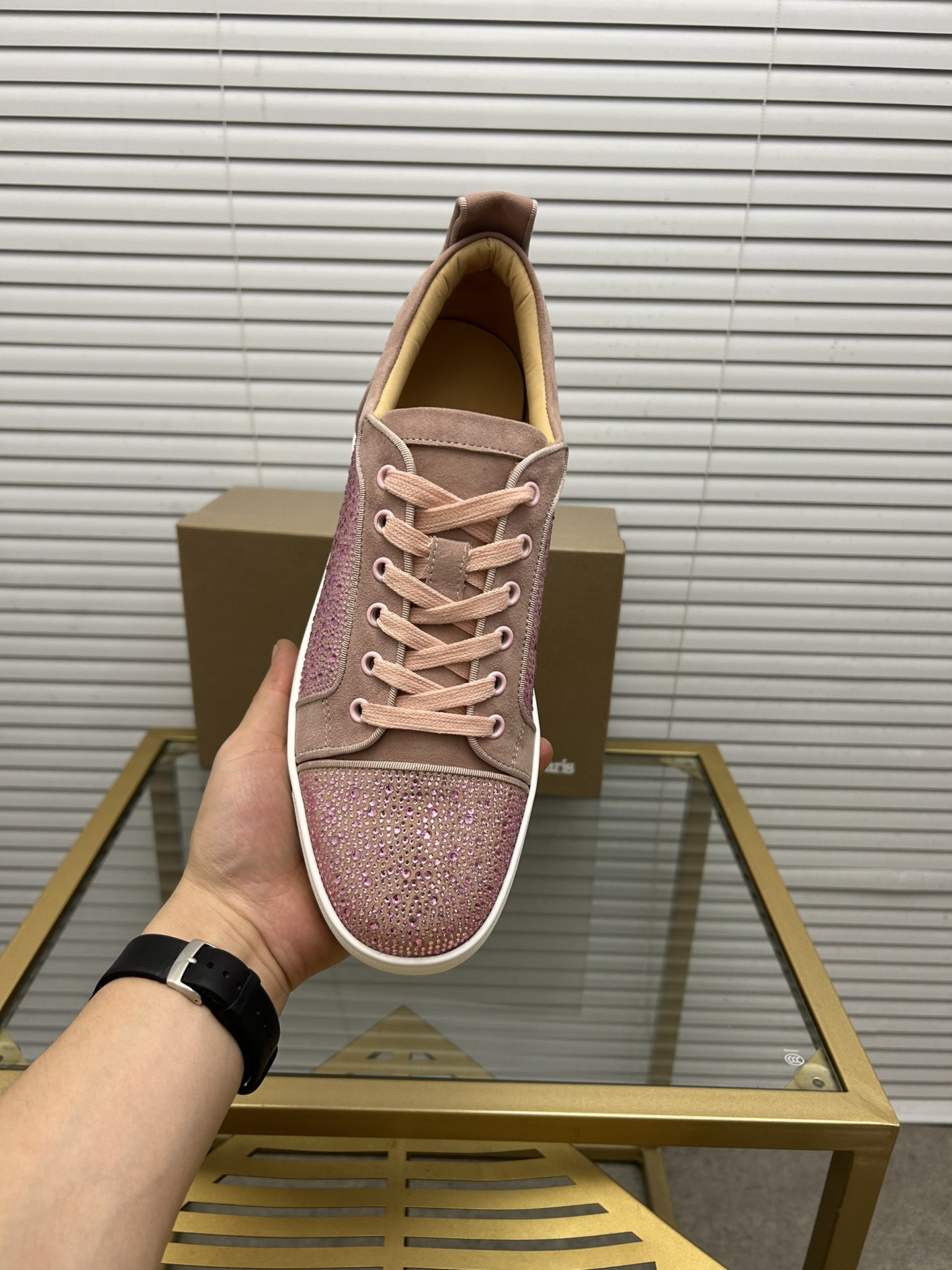 (precio de fábrica. christian louboutin (CL zapatos inferiores rojos) serie de contador, pareja boar