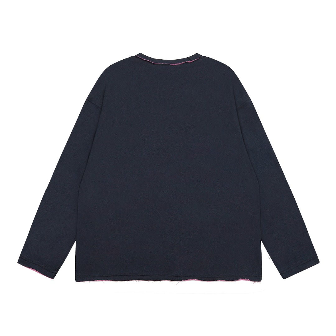 Ralph Lauren DSHU T5011# Double-Coloured V-Neck Top, Top Quality, Size S-L - 图片 2