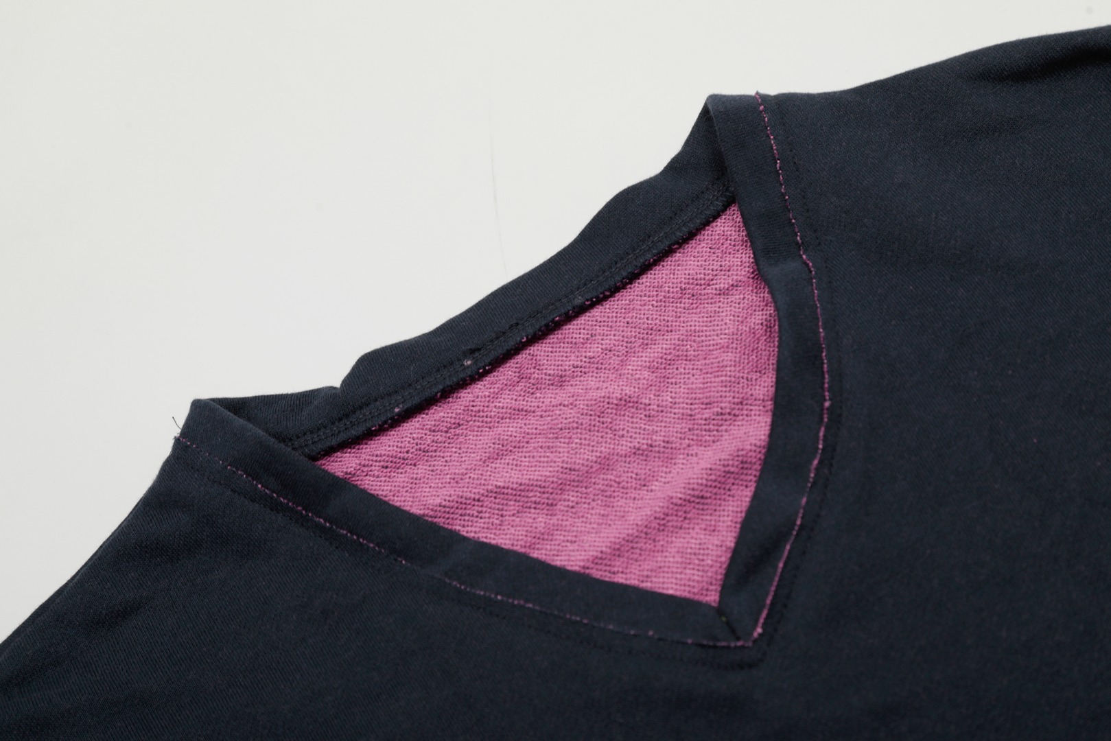 Ralph Lauren DSHU T5011# Double-Coloured V-Neck Top, Top Quality, Size S-L - 图片 3