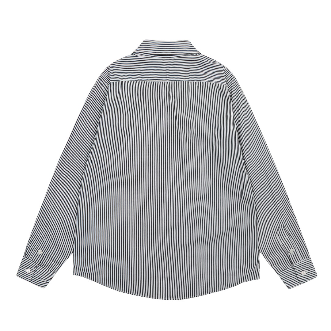 High-Quality Lavlaren/Ralph Lauren Striped Pony Couple Shirt – Oxford Fabric, Classic Design - 图片 2