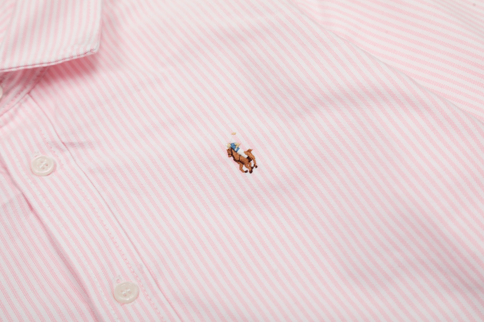 Top Quality Lavlaren/Ralph Lauren Striped Pony Couple Shirt – High-Quality Oxford Fabric - 图片 5
