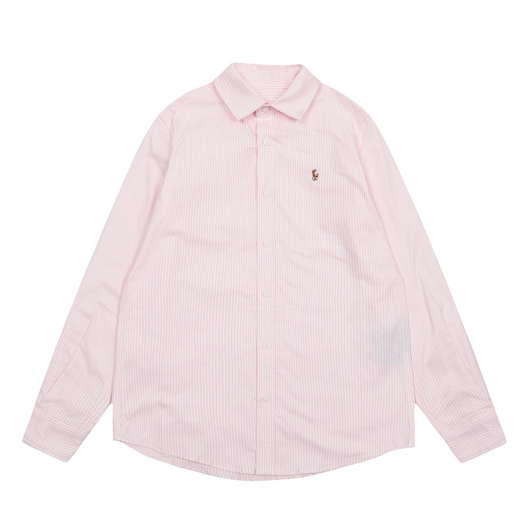 Top Quality Lavlaren/Ralph Lauren Striped Pony Couple Shirt – High-Quality Oxford Fabric - 图片 1