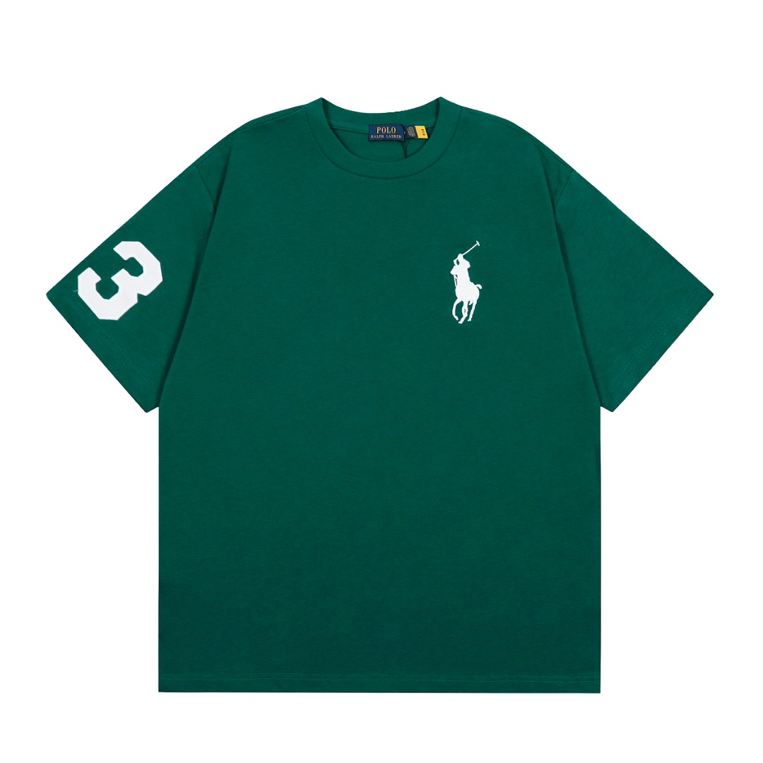 “Ralf Lauren Classic Unisex Cotton T-Shirt Collection in Various Colors”