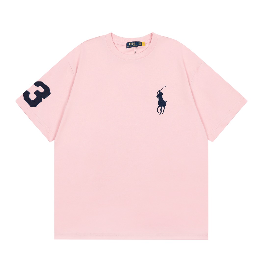 Ralf Lauren Unisex Cotton T-shirt Collection in Various Colors and Sizes - 图片 1