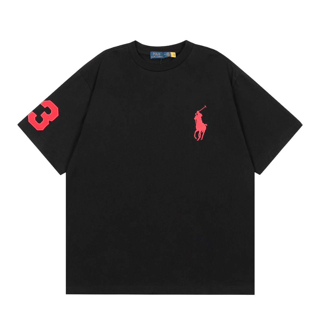 Top Quality Ralf Lauren Unisex Cotton T-shirt in Various Colors, Sizes S-XL