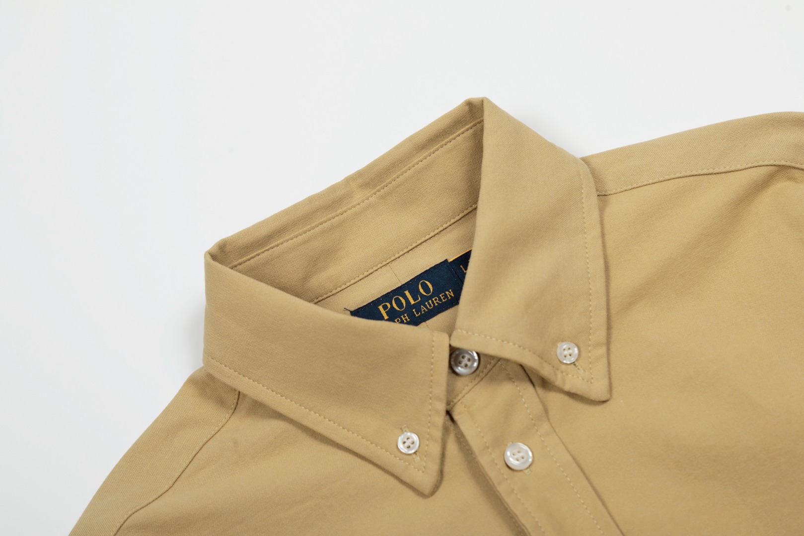 Ralph Lauren Classic Blue Shirt: Top Quality, Original Development, Soft Fabric, Various Colors. - 图片 3