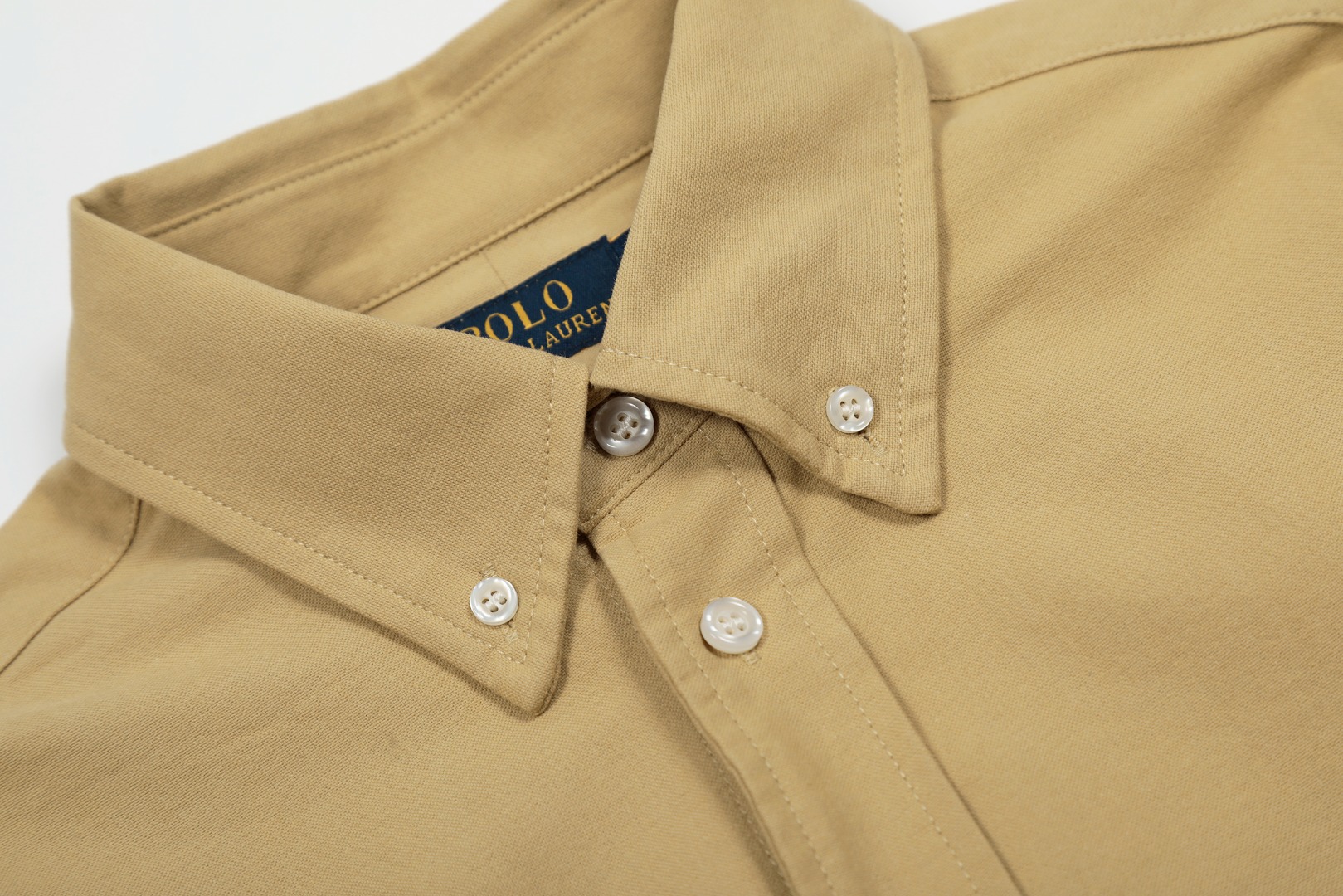 Ralph Lauren Classic Blue Shirt: Top Quality, Original Development, Soft Fabric, Various Colors. - 图片 4