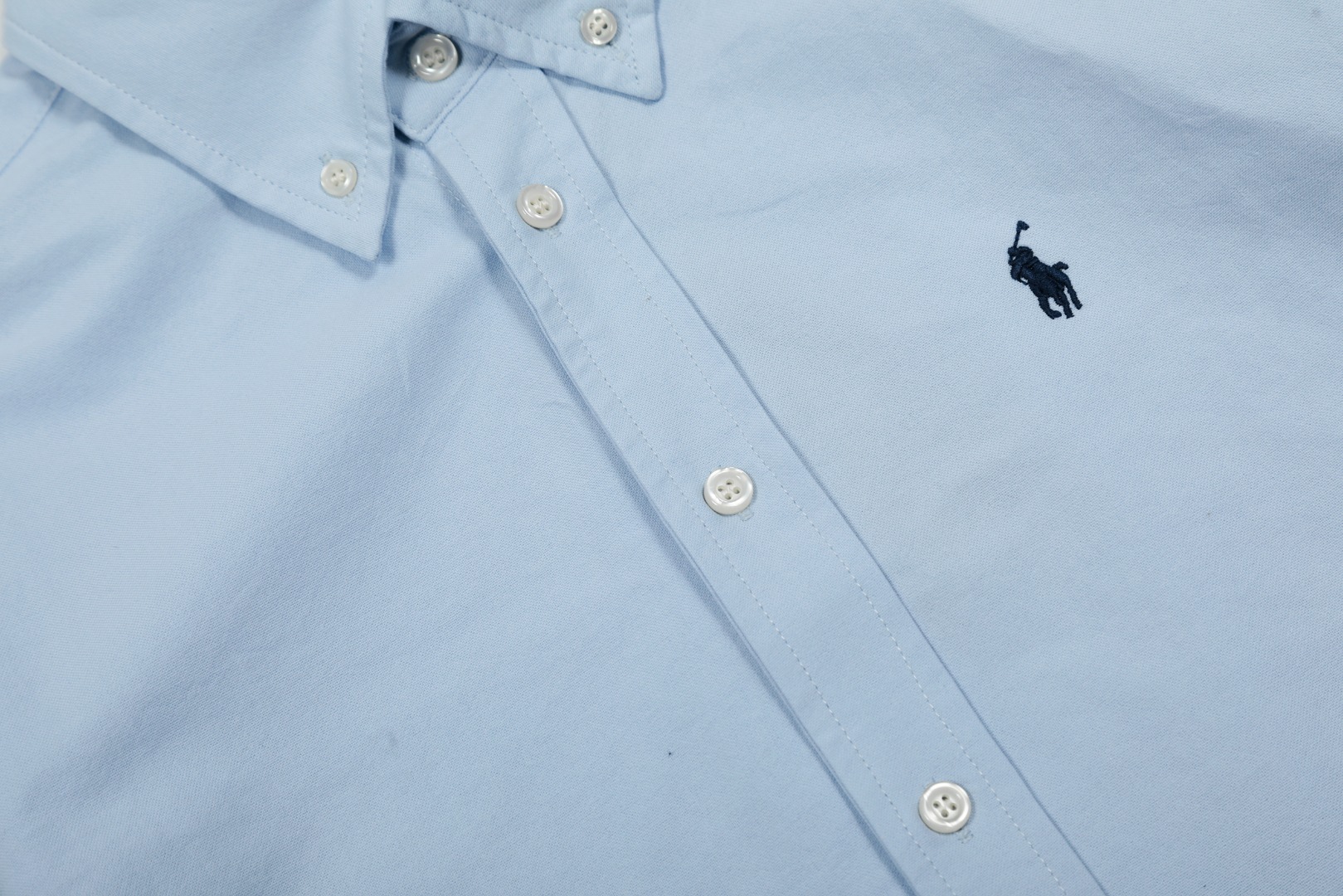 “High-Quality Ralph Lauren Classic Blue Shirt with Long Sleeves in Various Colors” - 图片 4