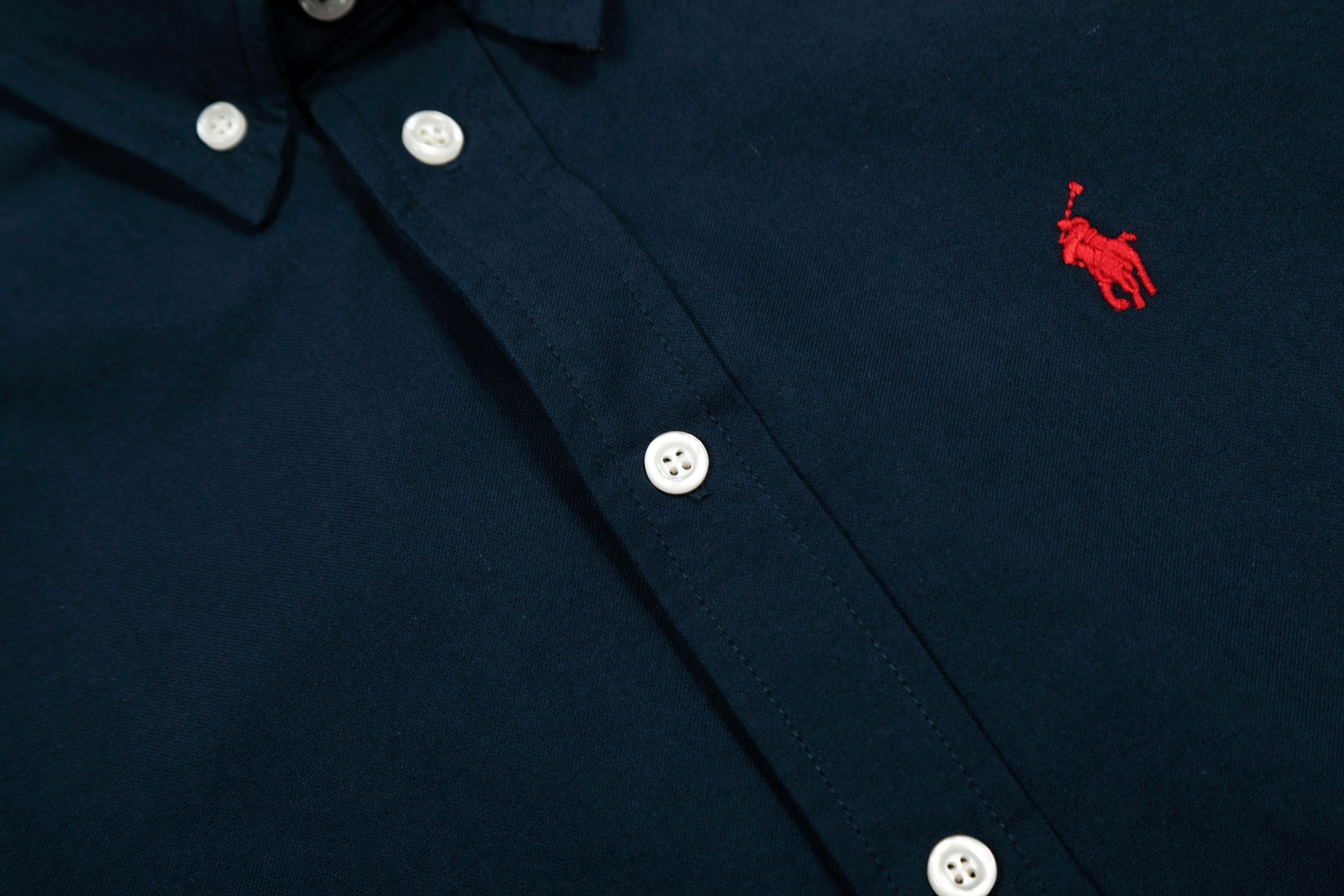 “Ralph Lauren Classic Blue Shirt: Top Quality Original Design, Soft Fabric, Various Colors” - 图片 5