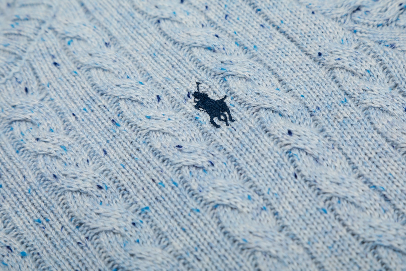 Ralph Lauren Suéter de Manga Corta con Logo Bordado y Tejido Trenzado 5 o 1iof8a1fglk21inr2af1ndr1ngjm