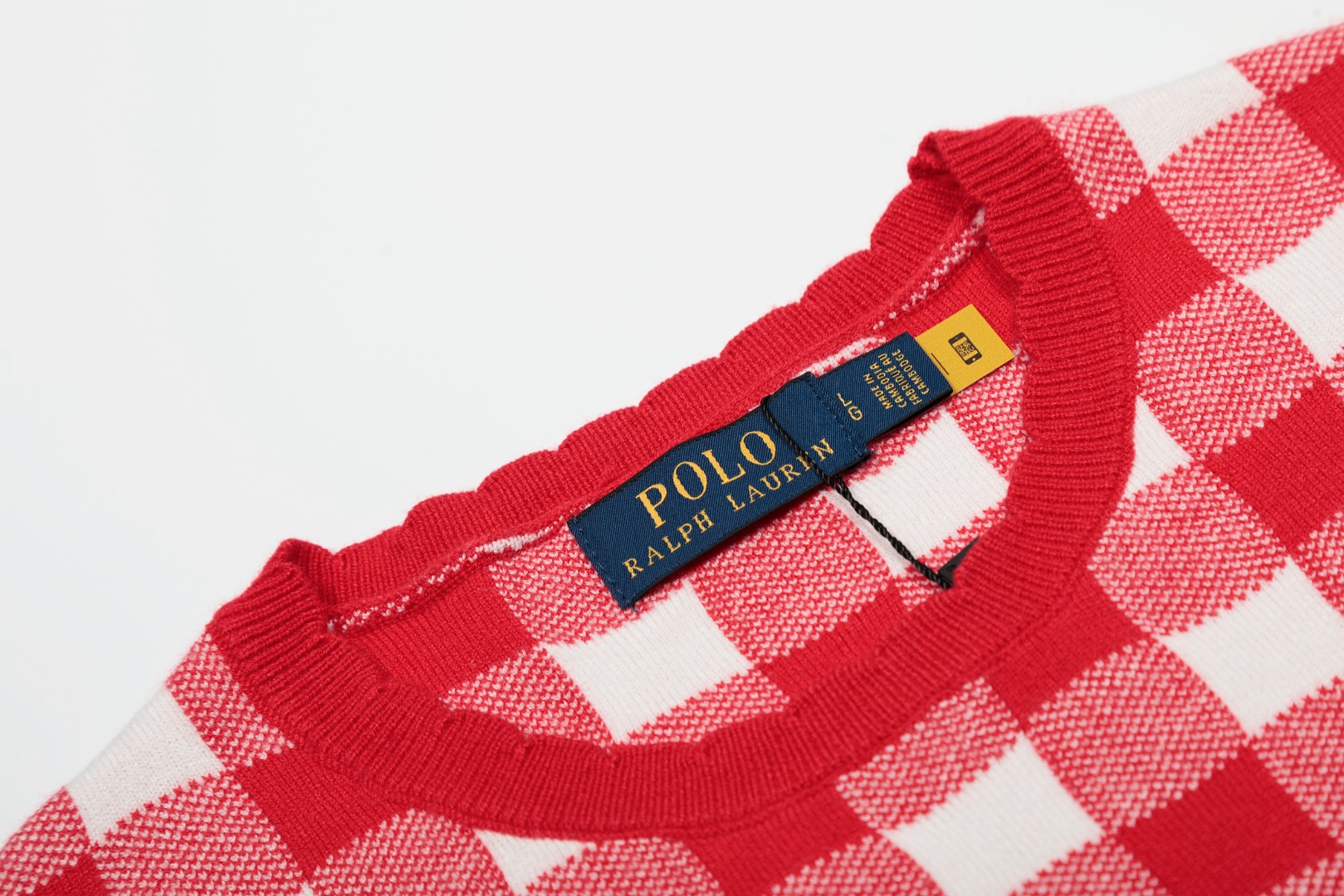 Ralph Lauren Camiseta de Punto a Cuadros con Logo Bordado para Mujer 4 o 1iof8nbi9q2p15831lir1mrq18ufm