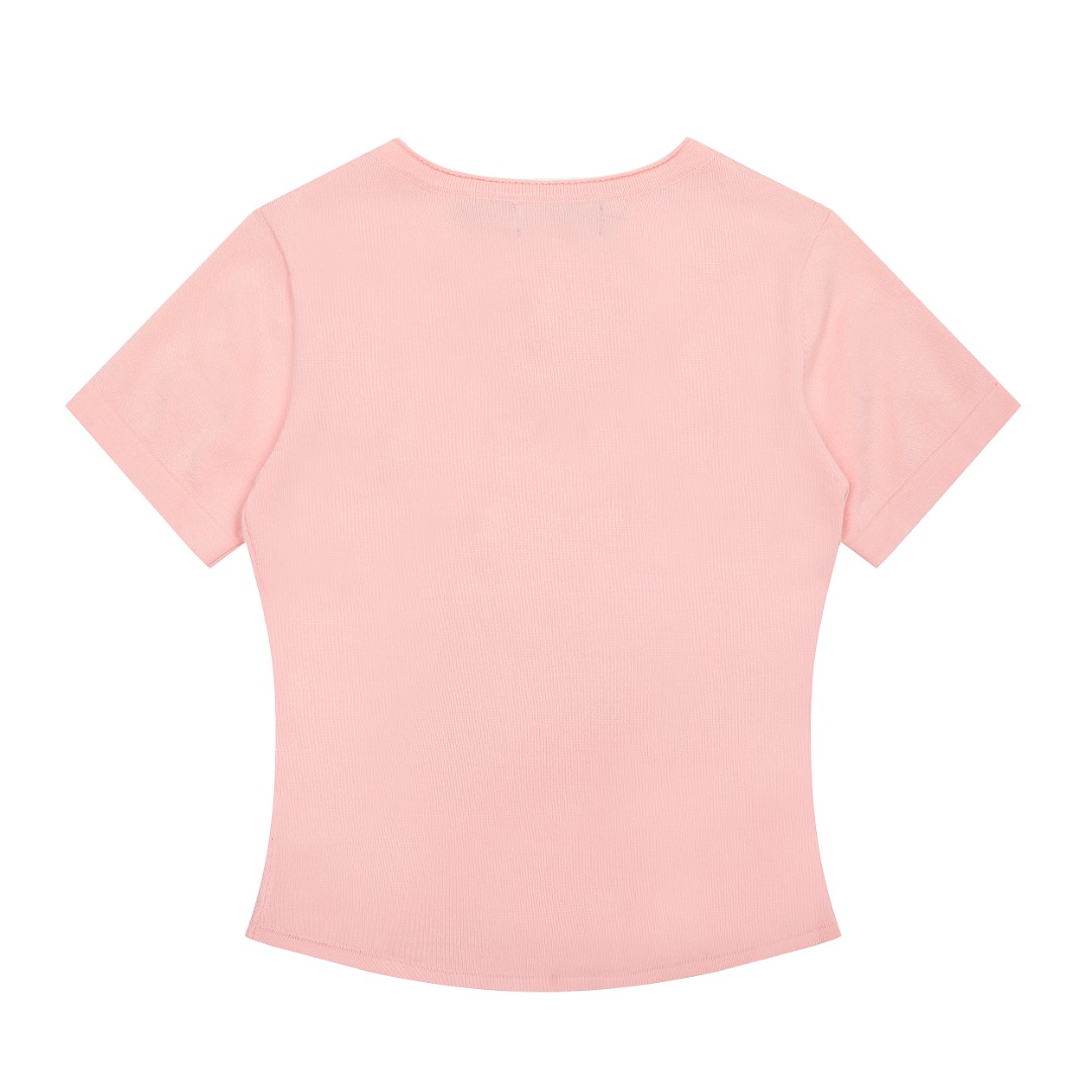 Ralph Lauren Camiseta de Punto de Manga Corta con Cuello en V para Mujer 3 o 1itrokh5mu1buht16t6s93biaf
