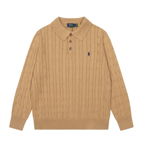 Ralph Lauren Classic Fit Cable Knit Polo Sweater, Long Sleeve Cotton Pullover 1 Ralph Lauren Classic Fit Cable Knit Polo Sweater, Long Sleeve Cotton Pullover