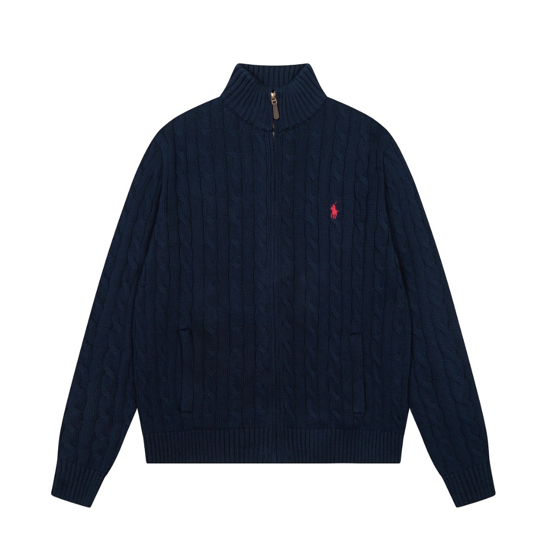 Ralph Lauren Suéter de Punto con Cremallera y Logo Bordado para Hombre y Mujer 6 o 1j4usq7mj1e5j12rdhjb1r9q7v52