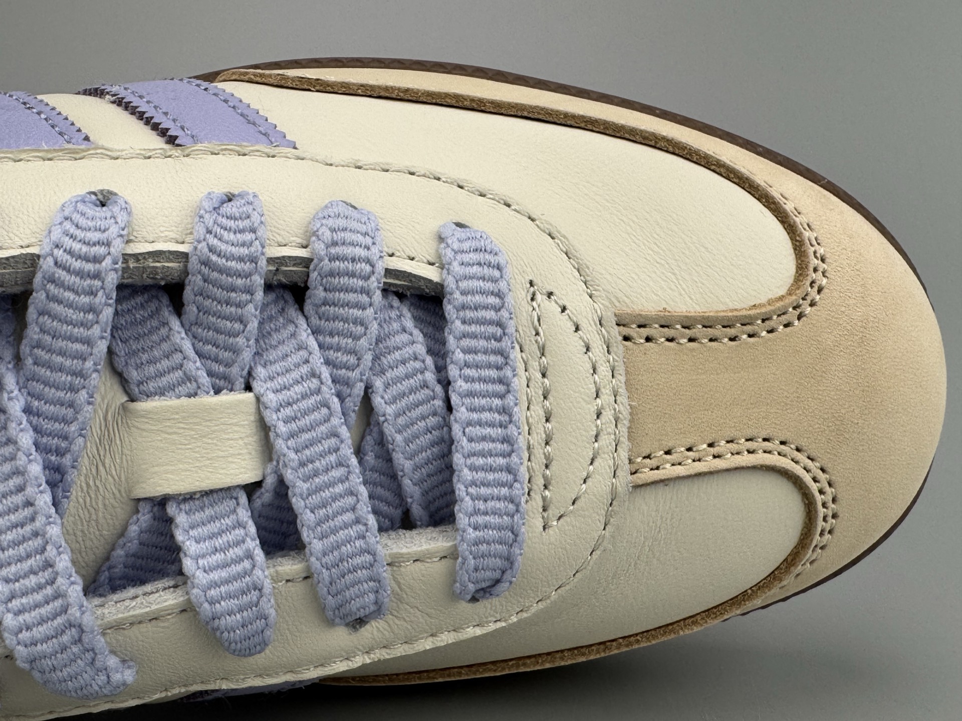 Adidas Samba OG Low-Top Sneakers - Cream White/Purple - Leather Upper 9 i1746634274398 702 0 7