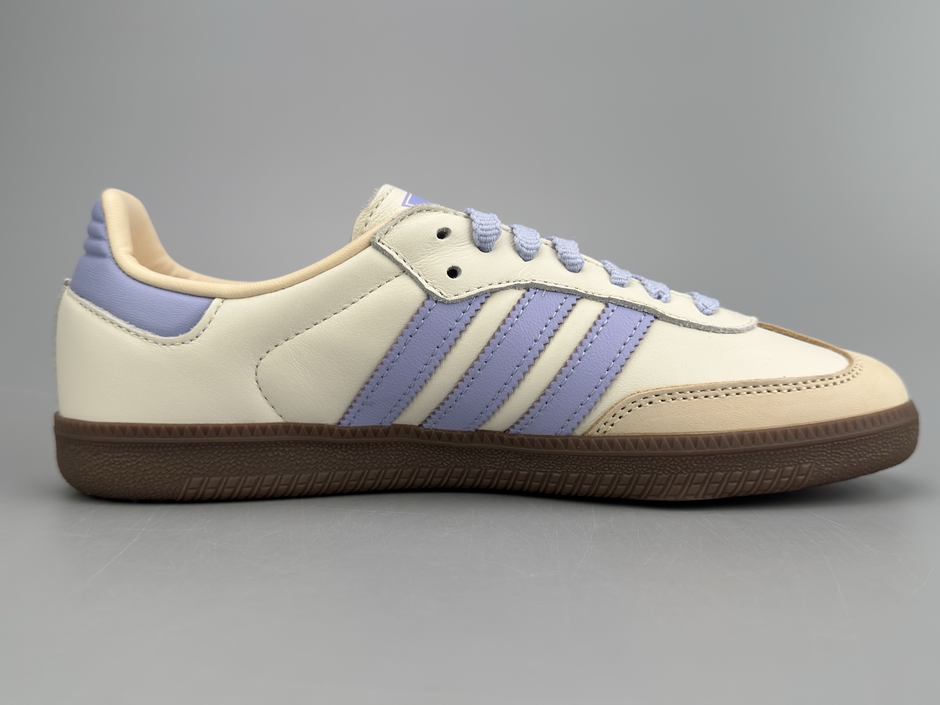 Adidas Samba OG Low-Top Sneakers - Cream White/Purple - Leather Upper 3 i1746634274518 4013 0 1