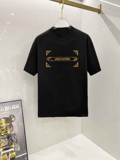 Louis Vuitton 2025 Early Spring Black Crew Neck T-Shirt, Premium Cotton 1 Louis Vuitton 2025 Early Spring Black Crew Neck T-Shirt, Premium Cotton