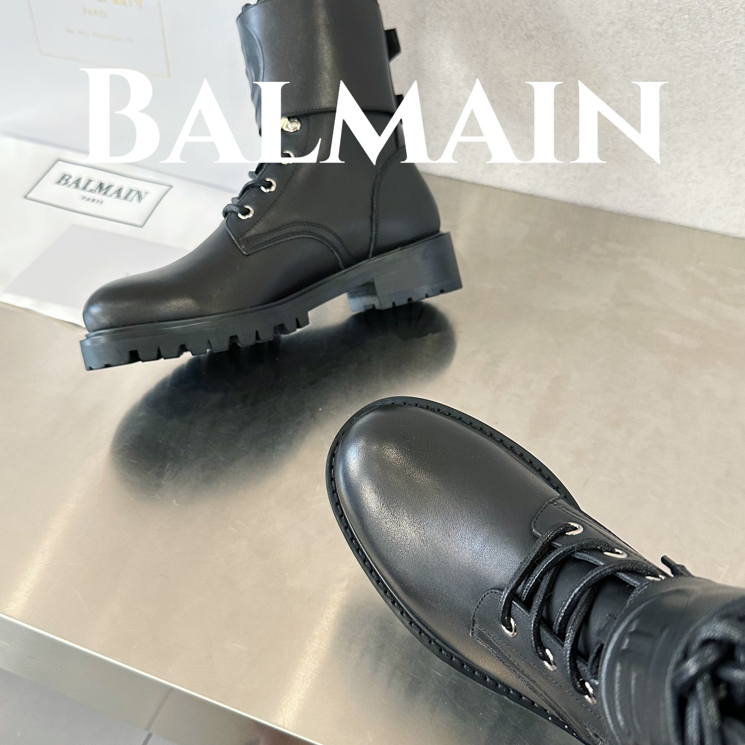 独家首发巴尔曼最新款RangerArmy小牛皮踝靴重工打造法国代购原版回来历经数月全部私模打造确保所有用