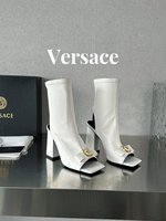 Best Capucines Replica
 Versace Short Boots Cowhide Goat Skin Sheepskin Medusa