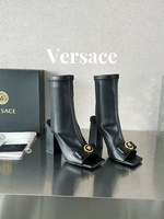 Counter Quality
 Versace Short Boots Cowhide Goat Skin Sheepskin Medusa