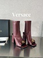 Versace Short Boots AAA Class Replica
 Cowhide Goat Skin Sheepskin Medusa
