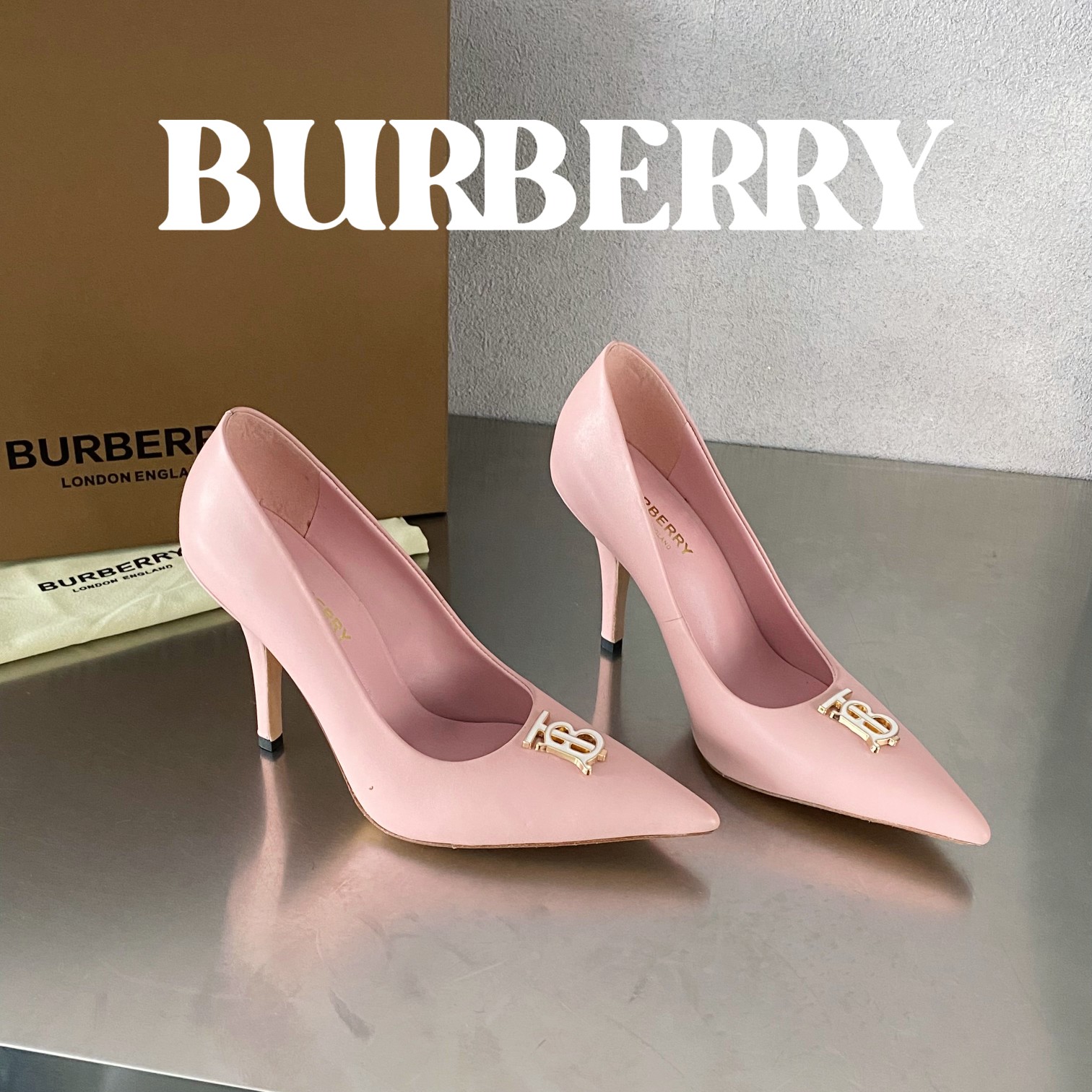 eddbj                              Burberryy                                 博柏利                                   博柏利2024最新独家推出高跟 慵懒的复古优雅知性风格 奶奶鞋高跟