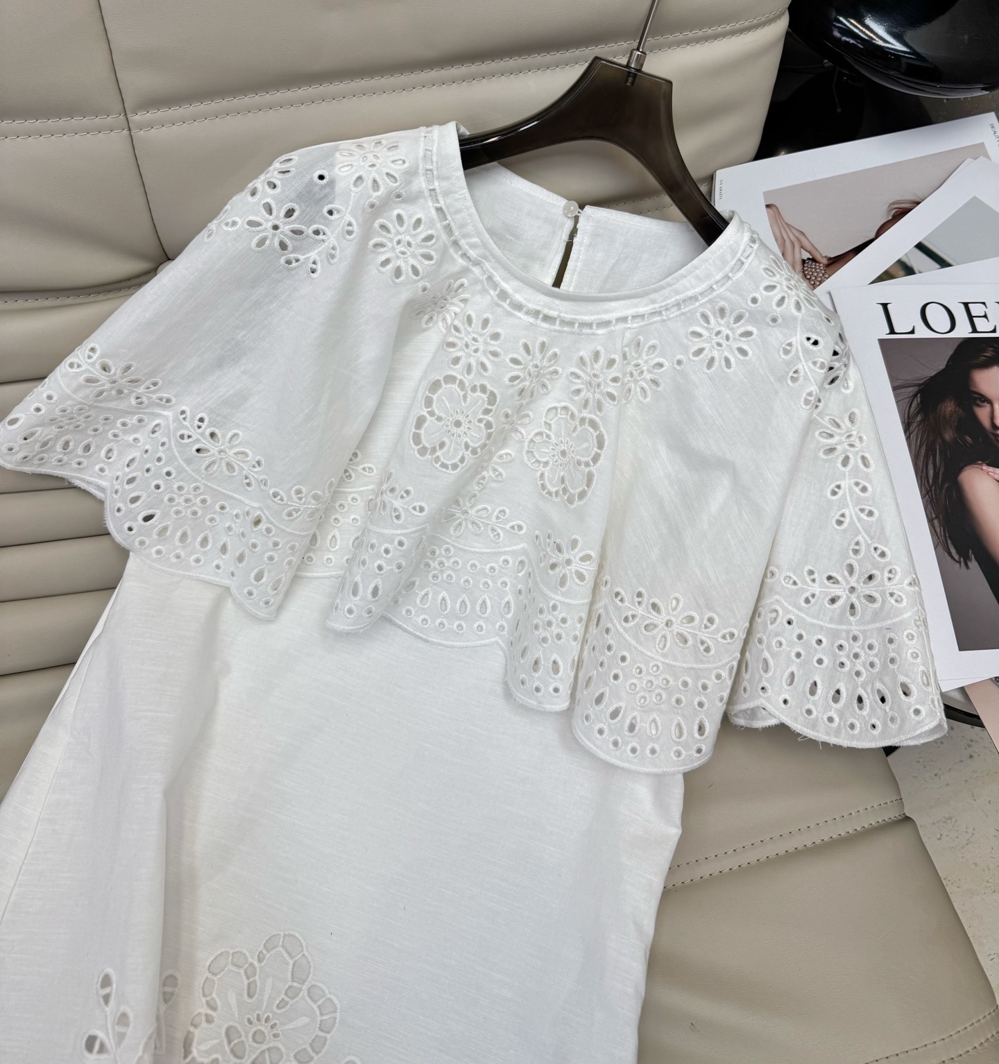 Floral Embroidery Cape Dress - Elegant A-Line, Slimming Waist, S-L 4 i1751712487990 413 0 2