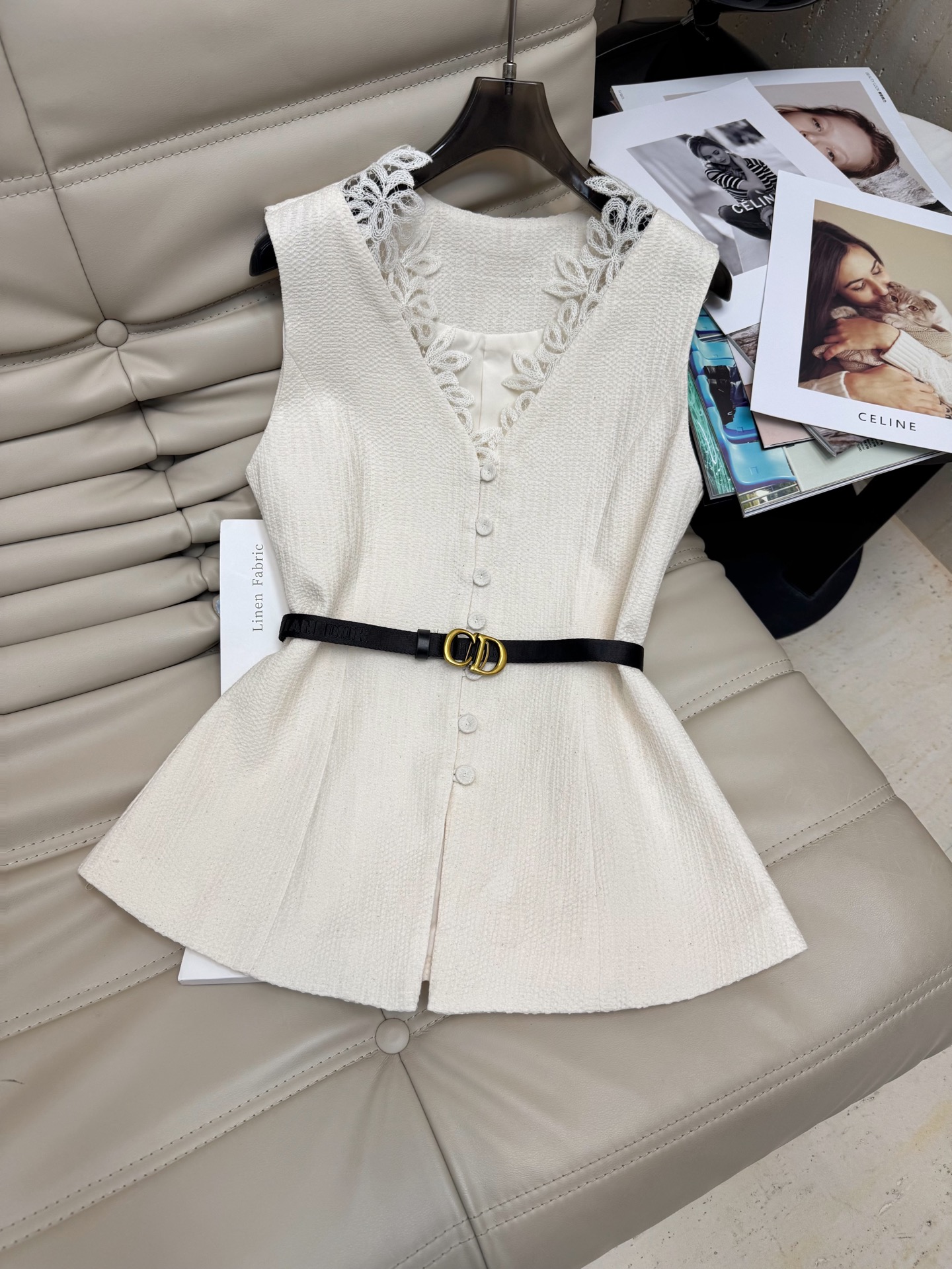 Elegant V-Neck Sleeveless Vest and Pleated Maxi Skirt Set - Summer 2025 3 i1751770787529 6105 0 1