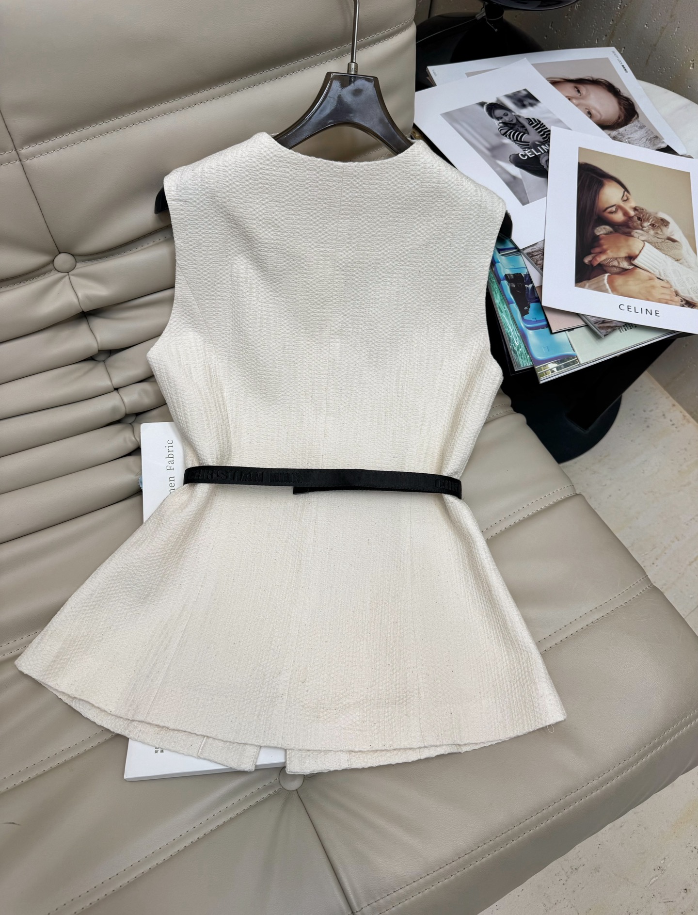 Elegant V-Neck Sleeveless Vest and Pleated Maxi Skirt Set - Summer 2025 6 i1751770789677 7824 0 4