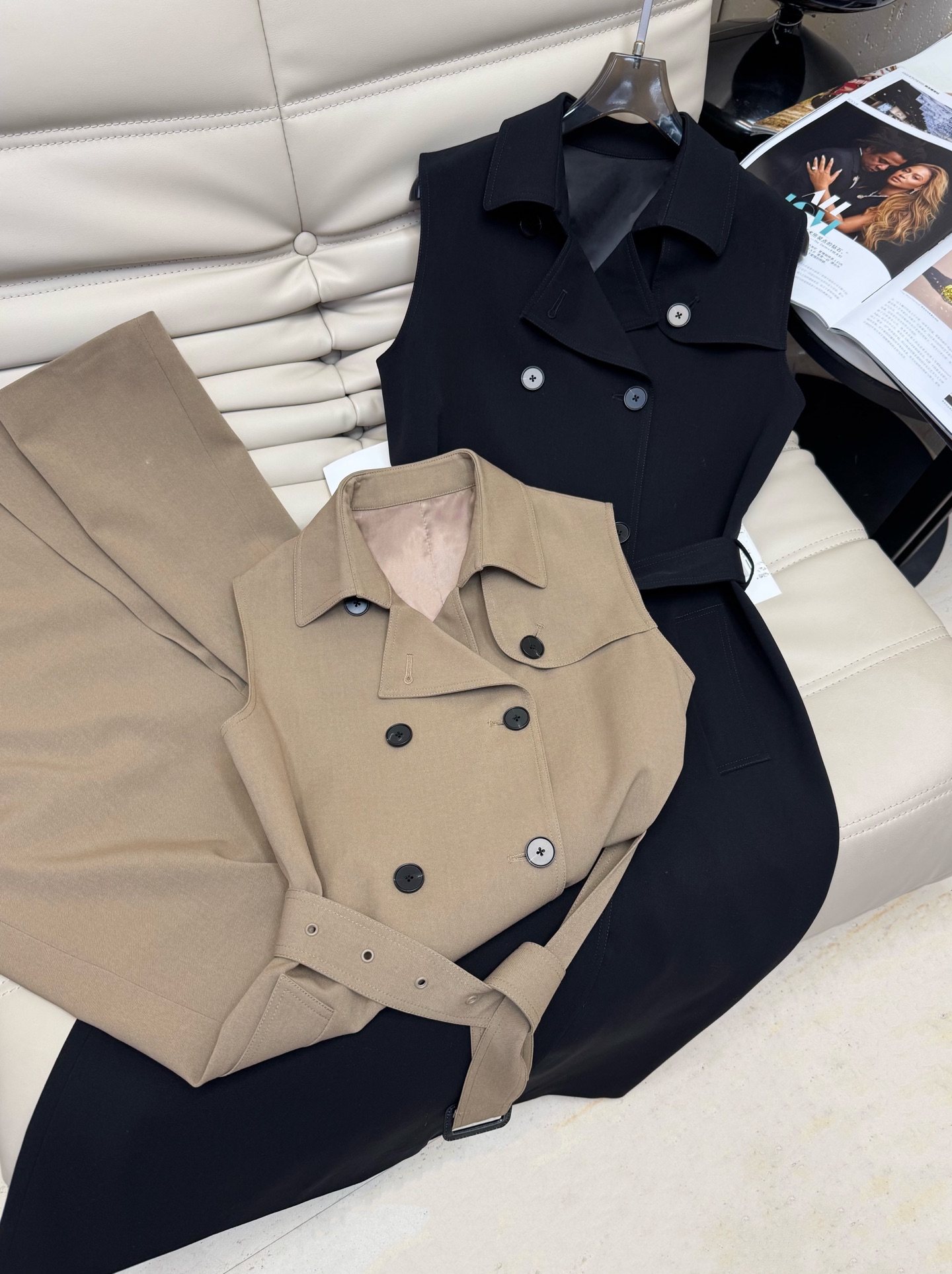 Elegant Trench Coat Dress with Belted Waist - Sophisticated Fall Style 9 i1753951531444 337 0 7