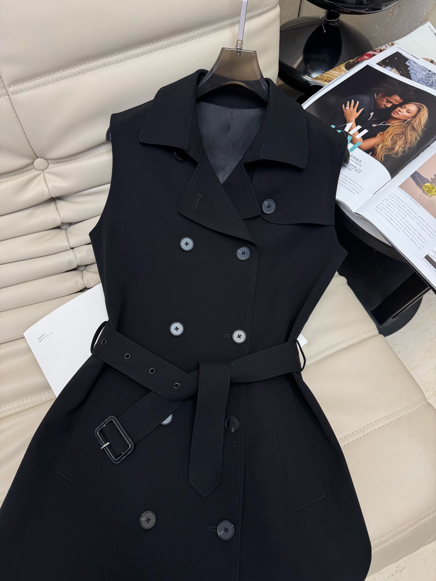 Elegant Trench Coat Dress with Belted Waist - Sophisticated Fall Style 3 i1753951531467 4021 0 1
