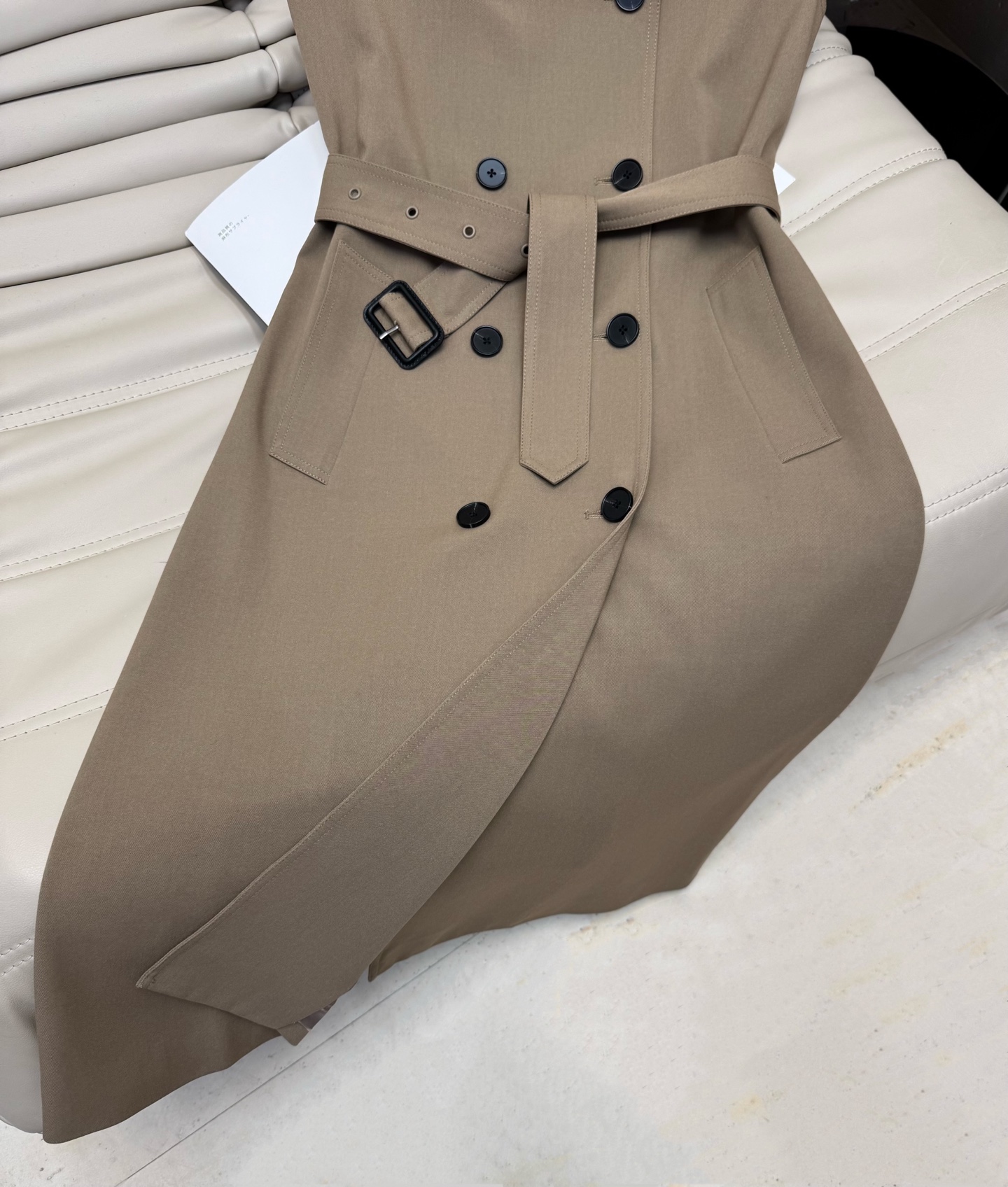 Elegant Trench Coat Dress with Belt - Long Sleeve, Double-Breasted, Fashionable Style 7 i1753951580650 1854 0 5