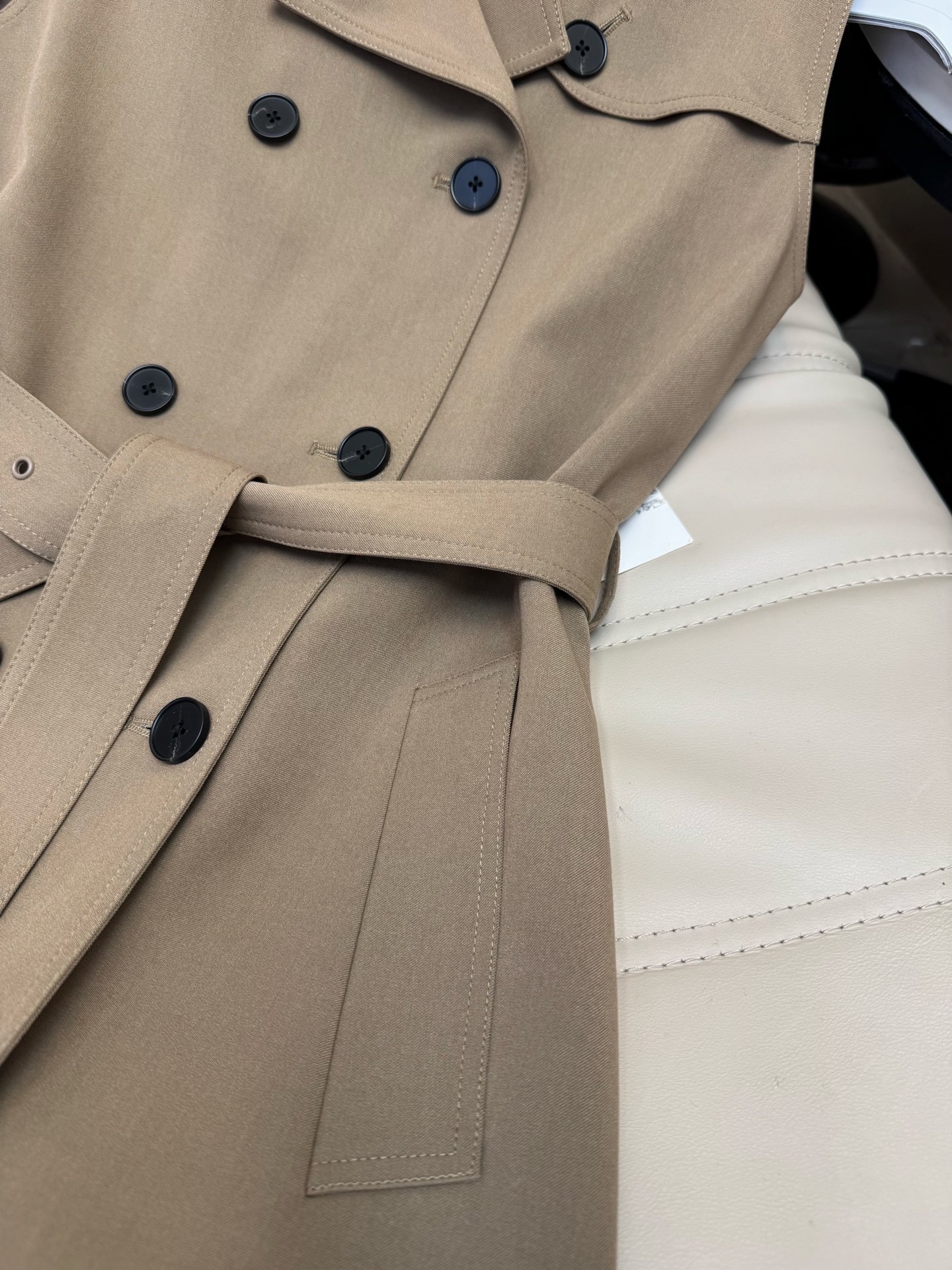 Elegant Trench Coat Dress with Belt - Long Sleeve, Double-Breasted, Fashionable Style 4 i1753951580706 8772 0 2