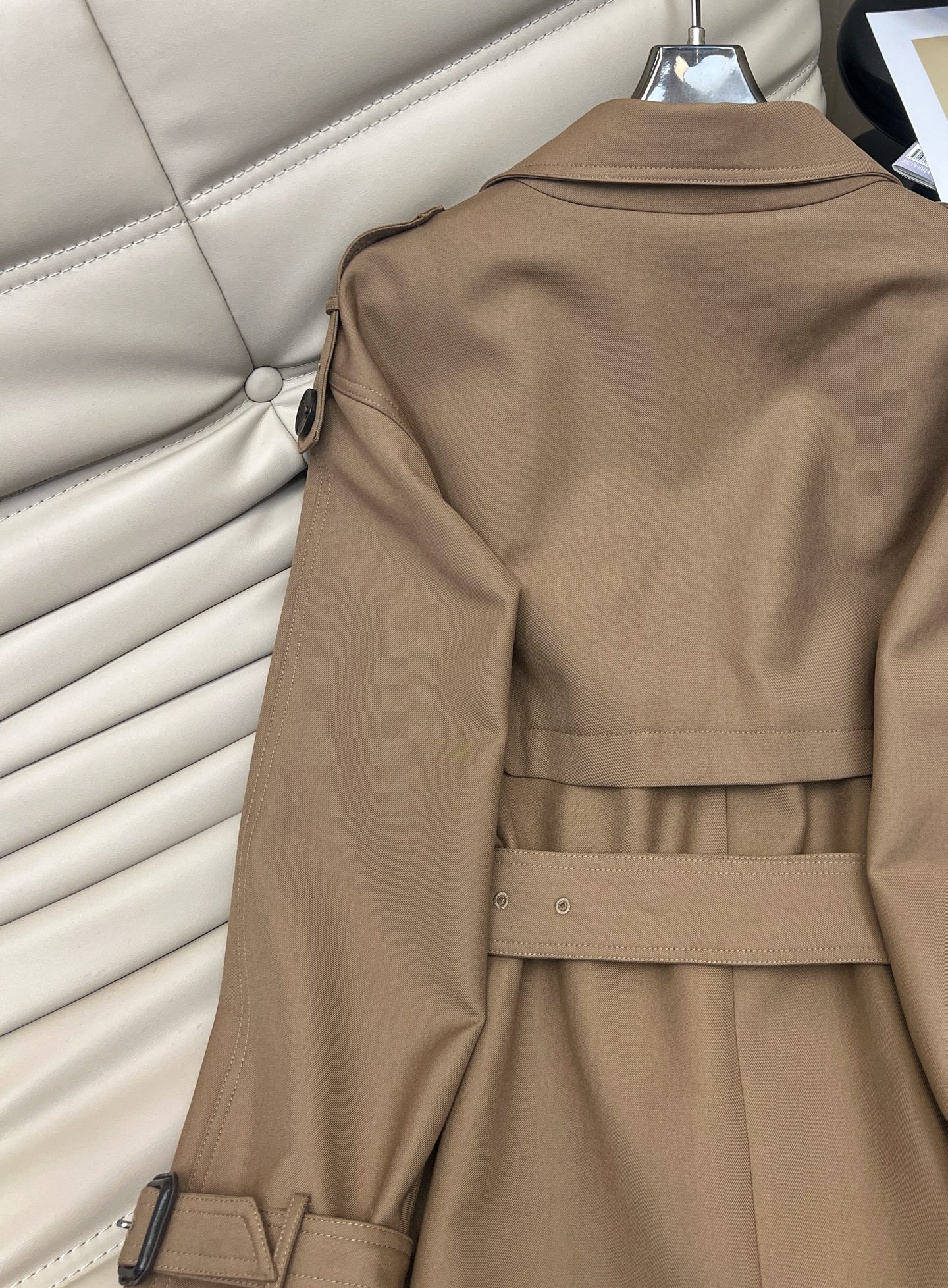 Classic Double-Breasted Trench Coat: Elegant Fall Style, Loose Fit 9 i1757649023951 4594 0 7
