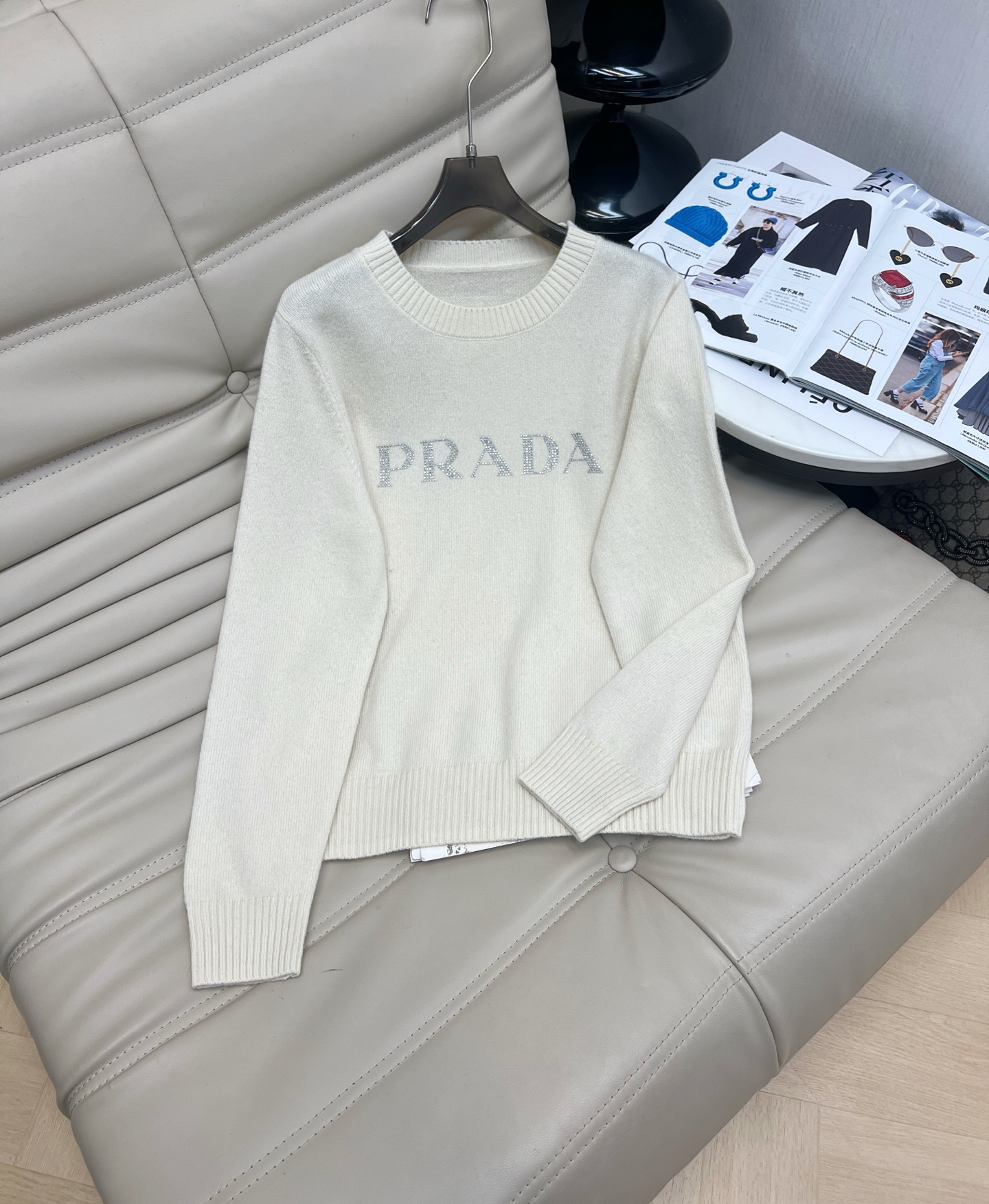 Round Neck Diamond Knitted Wool Sweater - Soft, Comfortable, and Stylish 3 i1759231167153 6865 0 1