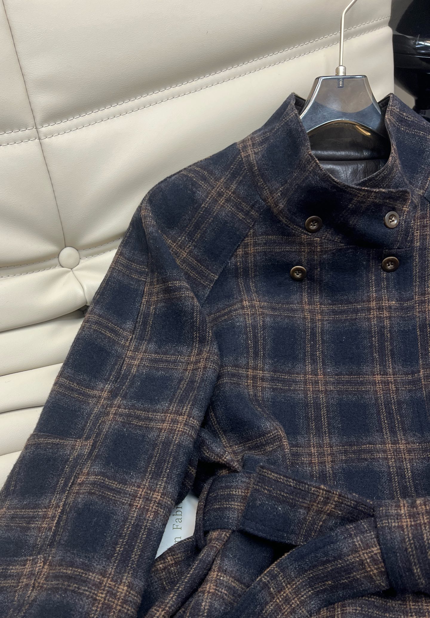 Elegant Plaid Wool Coat: Korean Style, Slimming Fit, Perfect for Petite Women 3 i1759380943366 1178 0 1