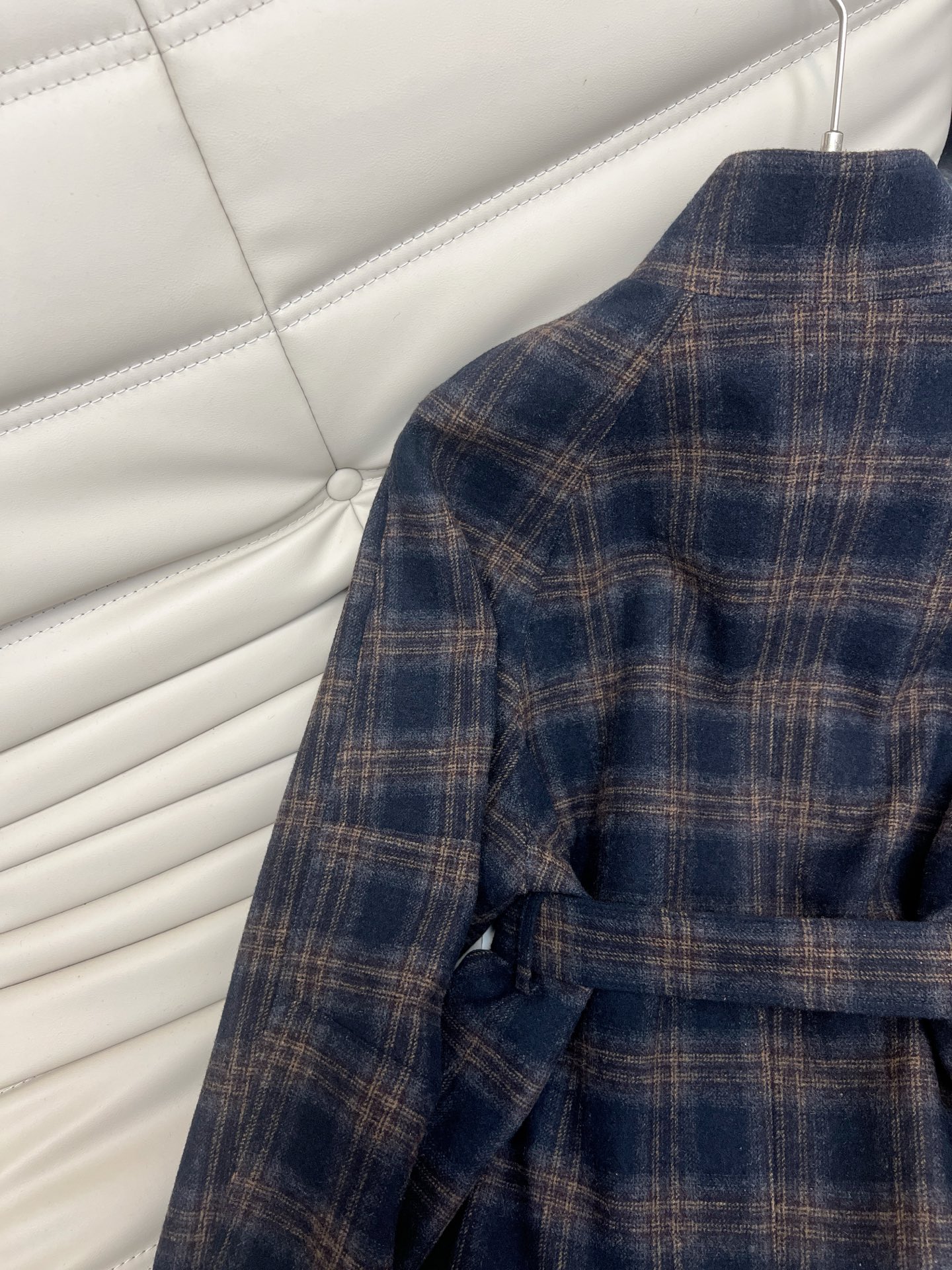 Elegant Plaid Wool Coat: Korean Style, Slimming Fit, Perfect for Petite Women 9 i1759380943394 6908 0 7