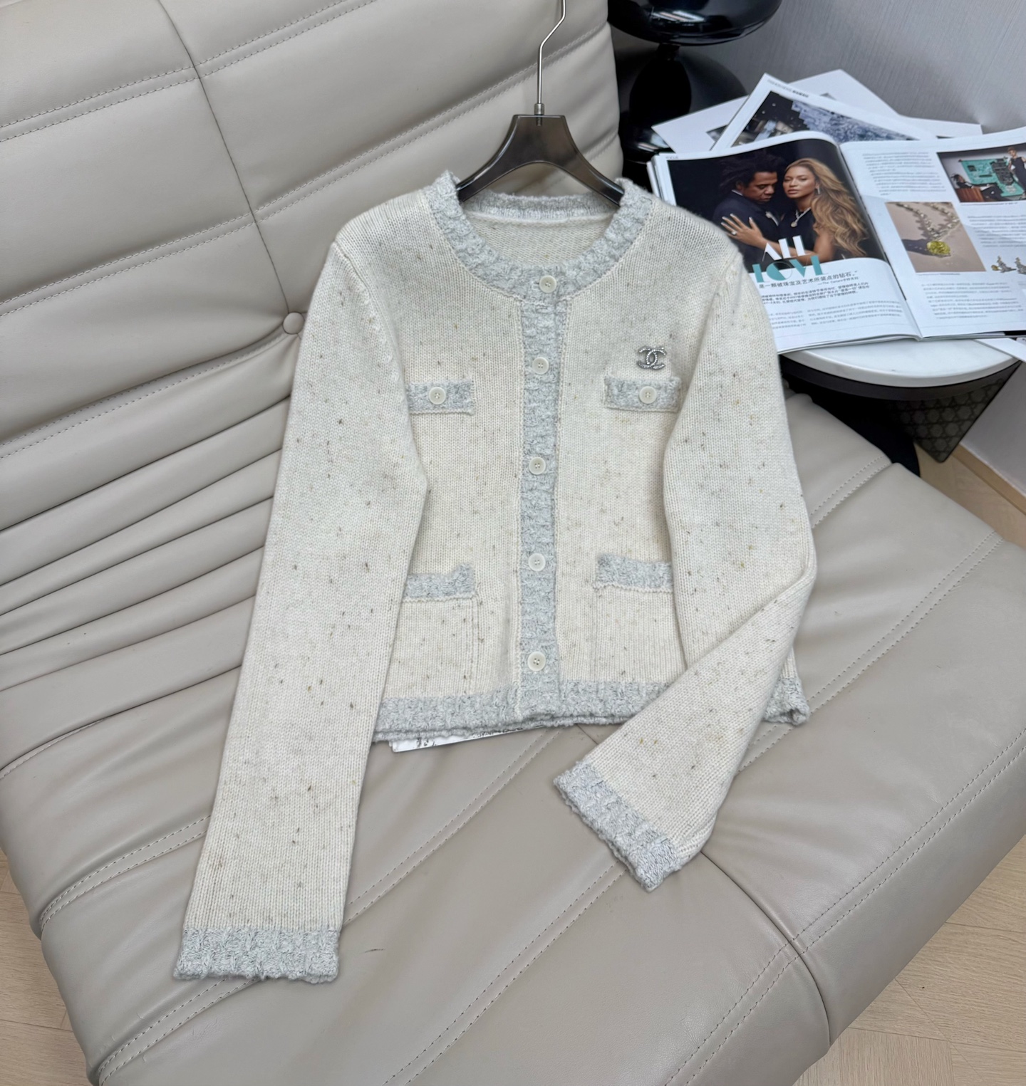 Elegant Wool Blend Two-Piece Set: Chic Top and High-Waisted Skirt 3 i1761645190327 1400 0 1