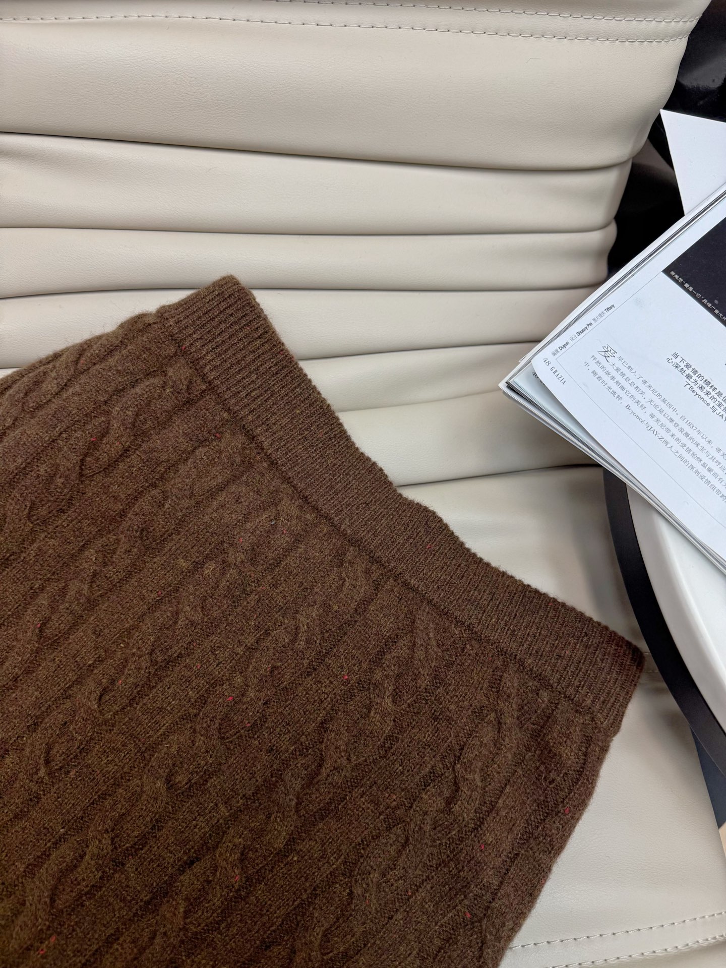 Elegant Wool Blend Cardigan & A-Line Skirt Set with Beaded Detail 8 i1761724306244 3170 0 8