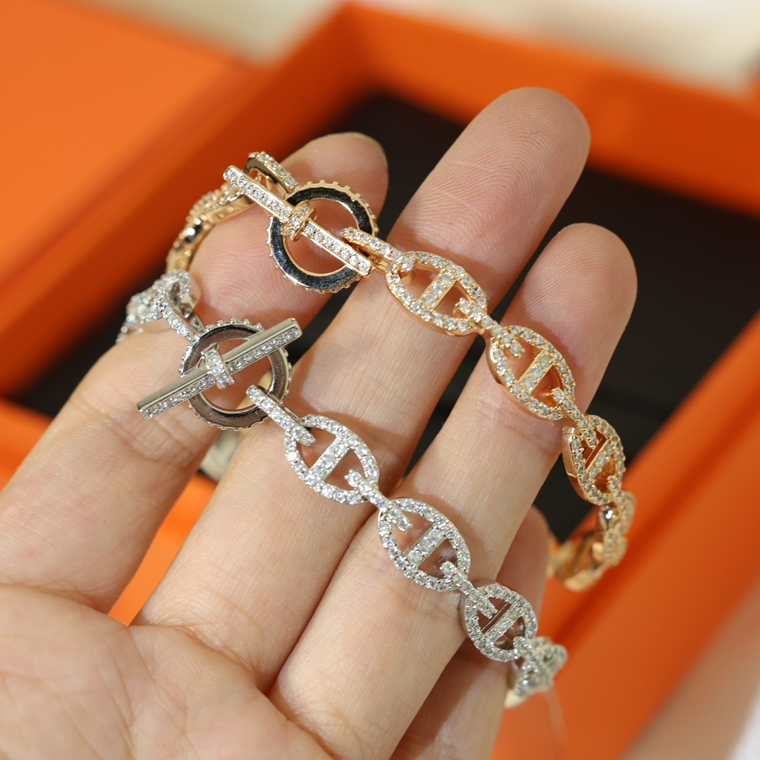 爱马仕 Hermès 传世高定珠宝耳环项链戒指首饰 #8DF00CFA 3