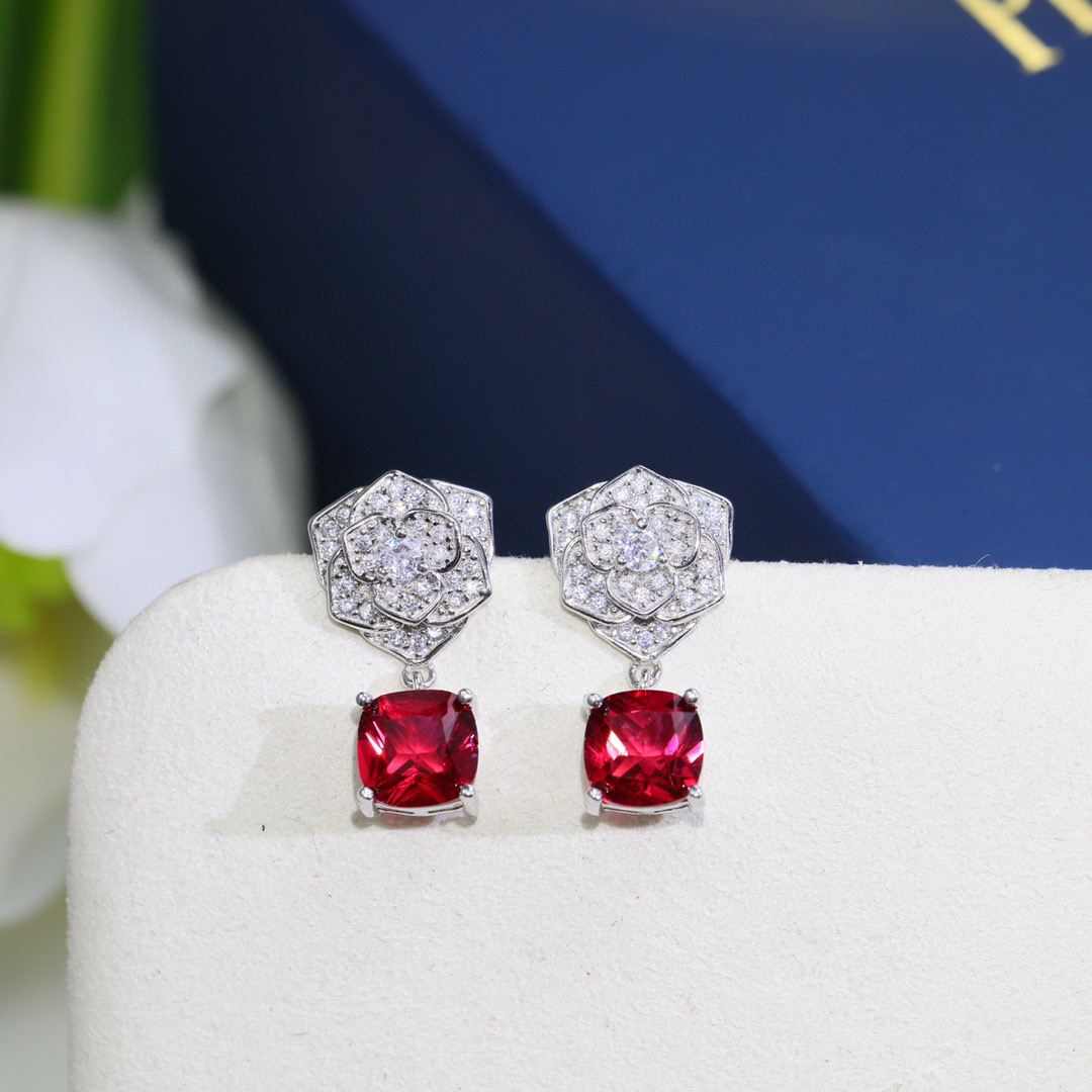 “¥380 Pure Silver Count IAGET Ruby Series Rose Nails in High-Quality Platinum Plating” - 图片 2