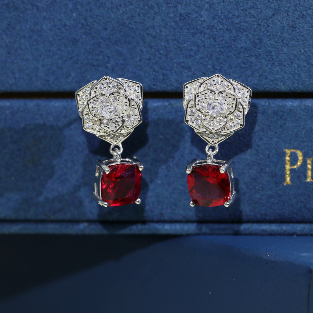 “¥380 Pure Silver Count IAGET Ruby Series Rose Nails in High-Quality Platinum Plating” - 图片 5