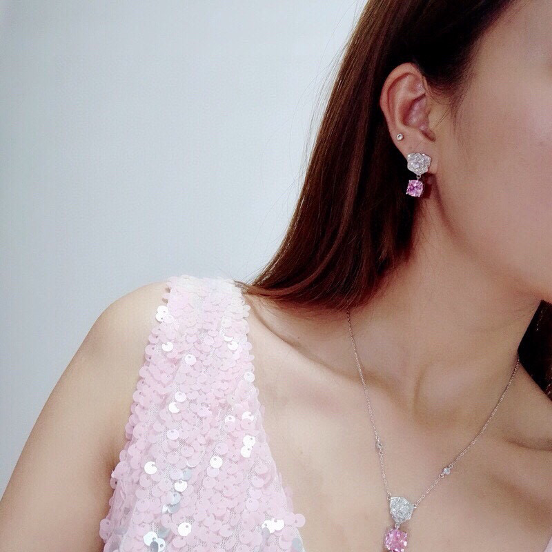 Exquisite Rose Nails in Count’s Pink Crystal Series with 925 Pure Silver Coating - 图片 2