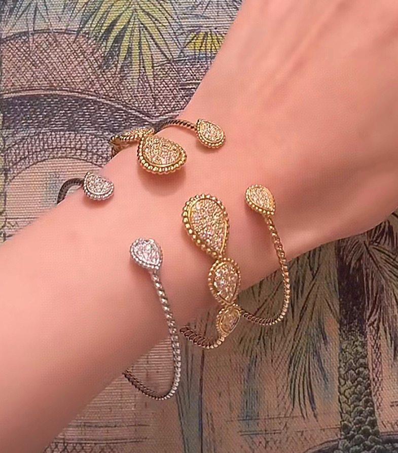 Luxurious Poseidon Water Drill Jewelry: Diamonds, Golden Pearls, and Gold Plating - 图片 4