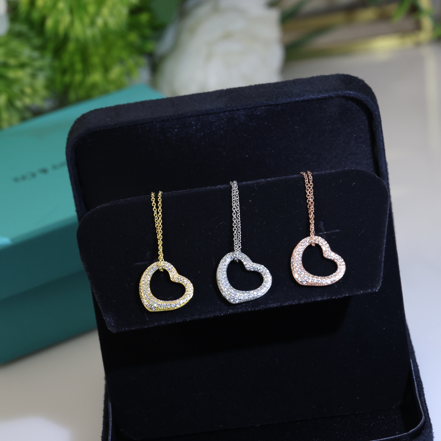 Tiffany Collier classique croisé bicolore, placage or épais, élégant et doux, luxueux et raffiné - qualité supérieure