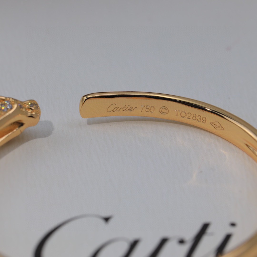 Cartier 头尾满钻 霸气豹子手镯 卡地亚手镯 Panthère de Cartier豹子手镯