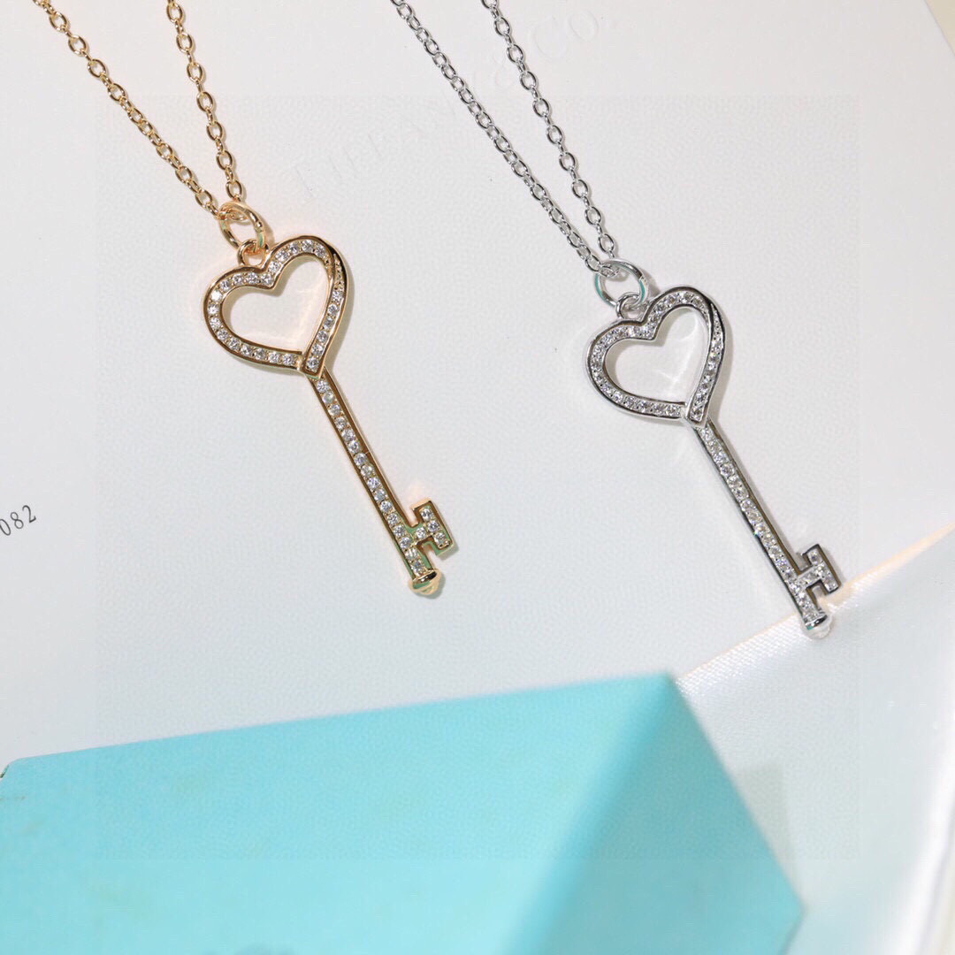 Tiffany Collier classique croisé bicolore, placage or épais, élégant et doux, luxueux et raffiné - qualité supérieure