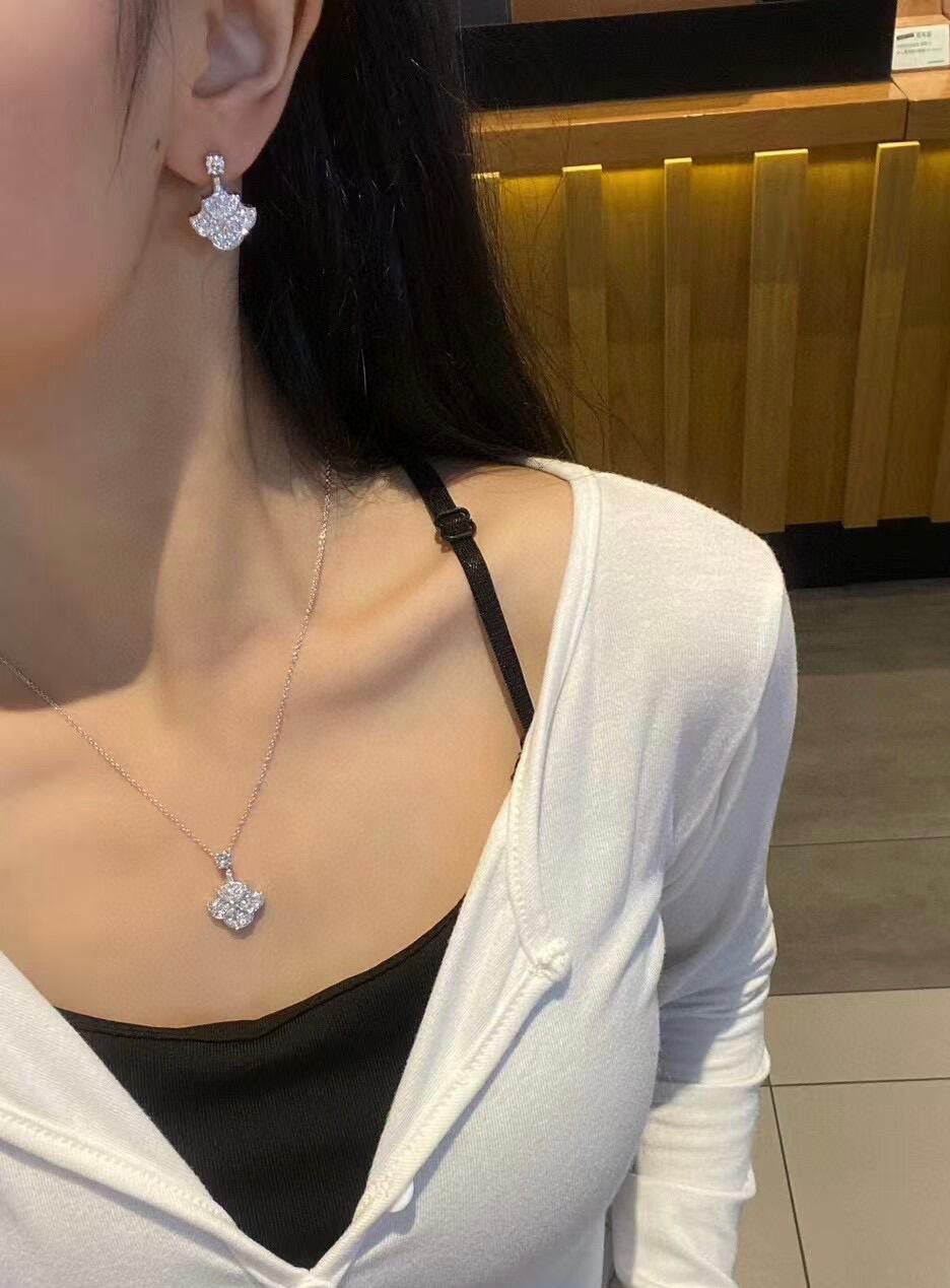  👼GRAFF®️格拉芙项链【925048】高级珠宝品牌！新款 气质 圆形项链  奢华💎镶嵌5A锆钻工艺